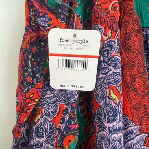 Free People Count Me In Trapeze Tunic Tank Top‎ NWT Size XS - Picture 3 of 6